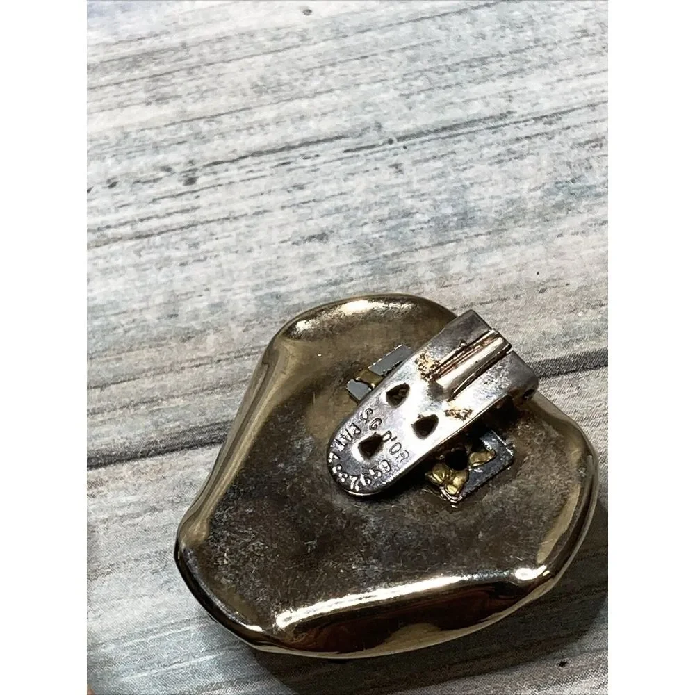 black gold tone ‎ shoe clips